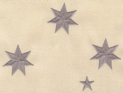 Embroidery Design: Group of Stars 6.98w X 5.28h