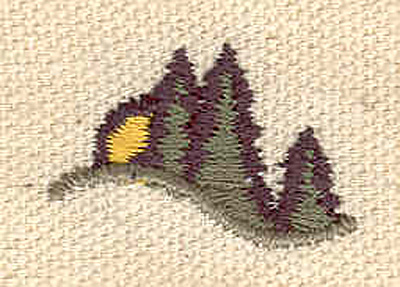 Embroidery Design: Forest scene 1.00w X 0.64h