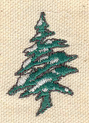 Embroidery Design: Evergreen G 0.99w X 1.54h