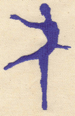 Embroidery Design: Ballet dancer C 2.17w X 3.37h