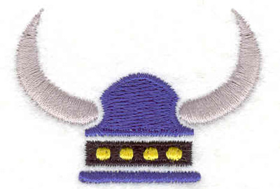 Embroidery Design: Viking Helmet  1.48" x 2.06"
