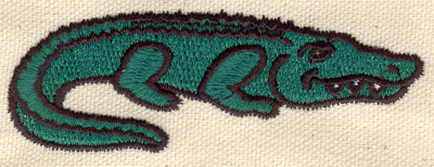 Embroidery Design: Alligator B 3.46w X 1.19h