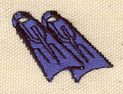 Embroidery Design: Flippers 1.39w X 1.02h
