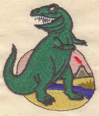 Embroidery Design: Dinosaur Tyrannosaurus 2.75w X 3.20h