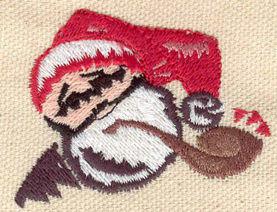 Embroidery Design: Santa with pipe 2.09w X 1.64h