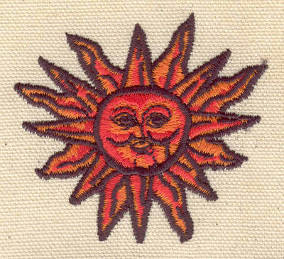 Embroidery Design: Aztec sun 2.56w X 2.33h