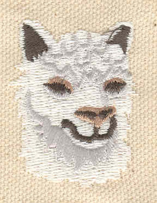 Embroidery Design: Alpaca 1.28w X 1.54h