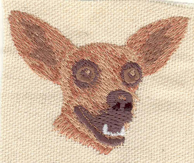 Embroidery Design: Chihuahua 2.35w X 1.88h