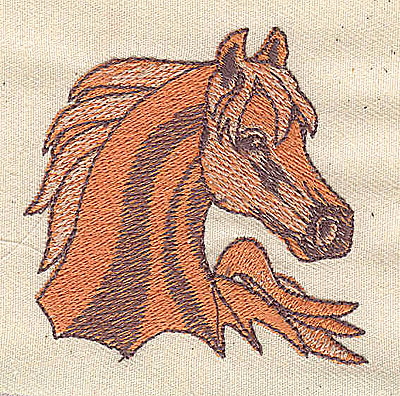 Embroidery Design: Palomino horse head2.44in. H x 2.52in. W
