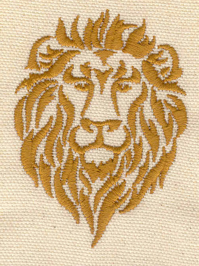 Embroidery Design: Lion head 2.21w X 3.02h