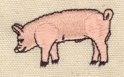 Embroidery Design: Pig A 1.88w X 1.10h