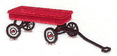 Embroidery Design: Wagon 3.15"w X 1.37"h