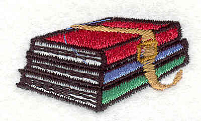 Embroidery Design: Books 1.69"w X 0.95"h