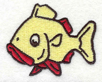 Embroidery Design: Fish 2.54"w X 2.04"h