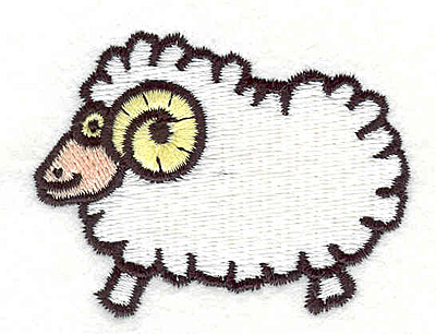 Embroidery Design: Ram 2.37"w X 1.79"h