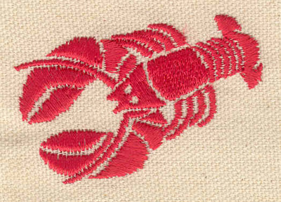 Embroidery Design: Lobster C 2.33w X 1.62h