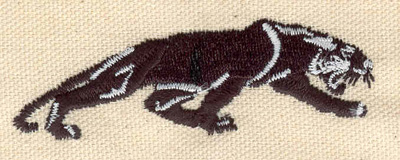 Embroidery Design: Panther 3.10w X 1.01h