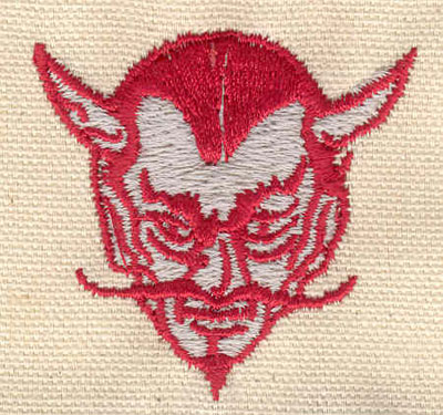Embroidery Design: Devil 1.94w X 1.91h