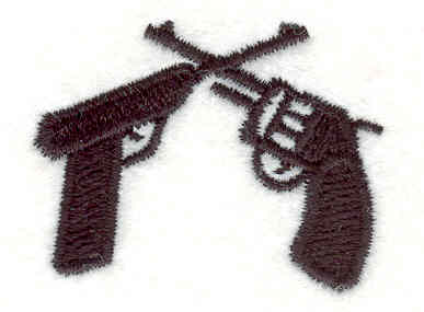 Embroidery Design: Pistols1.26w X 1.59h