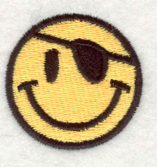 Embroidery Design: Smiley Face 61.53"x1.54"