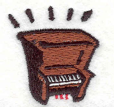Embroidery Design: Piano  1.53" X 1.43"