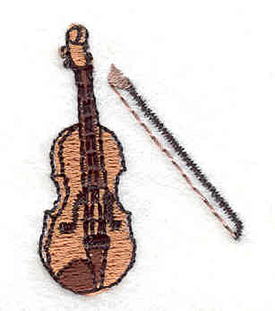 Embroidery Design: Violin 1 1.48" X 1.14"