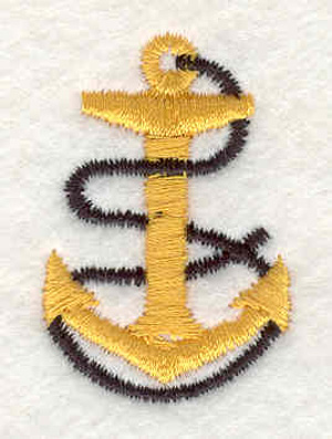 Embroidery Design: Anchor with rope G 1.80"w X 1.77"h