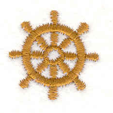 Embroidery Design: Ship wheel C 0.91"w X 0.91"h