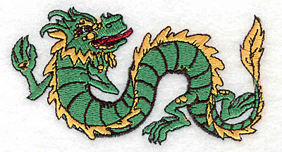 Embroidery Design: Dragon A2.06"Hx3.79"W