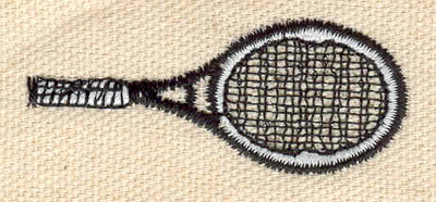 Embroidery Design: Tennis Raquet 2.00w X 0.83h