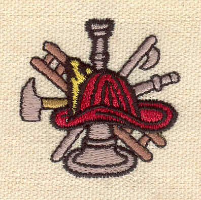 Embroidery Design: Firefighters' logo 1.61w X 1.59h