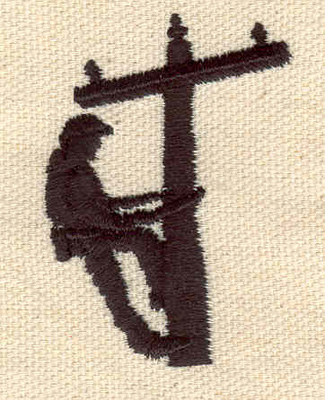 Embroidery Design: Lineman 1.40w X 1.95h