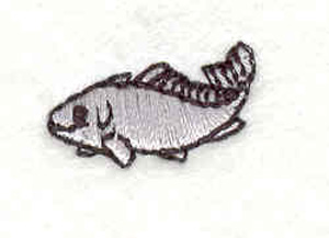 Embroidery Design: Fish E 0.76"w X 0.53"h