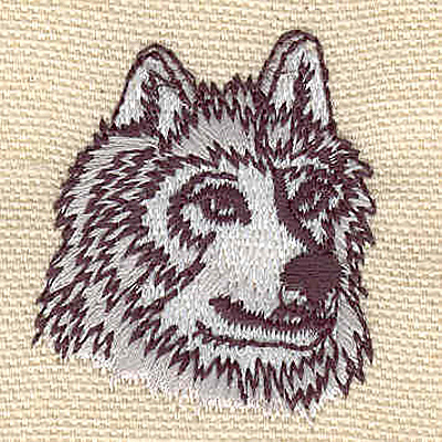 Embroidery Design: Husky A 1.36w X 1.63h