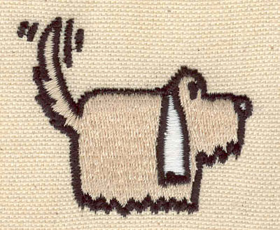 Embroidery Design: Shaggy dog 2.09w X 1.81h