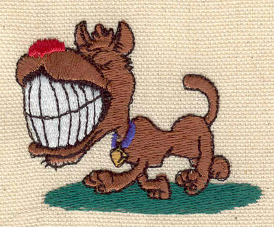 Embroidery Design: Dog with teeth 2.50w X 2.00h