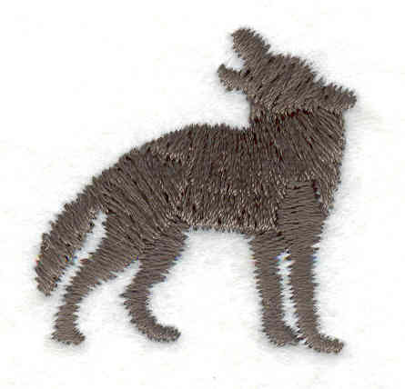 Embroidery Design: Wolf howling D1.16"w X 1.20"h