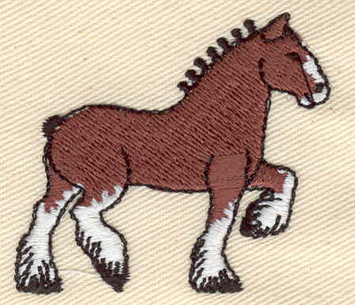 Embroidery Design: Horse clydesdale 1.98w X 1.77h
