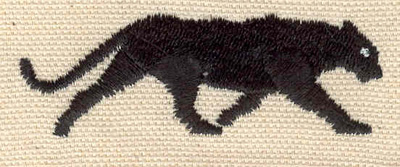 Embroidery Design: Panther   2.53w X 0.84h