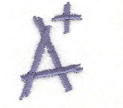 Embroidery Design: A+ 1.00"w X 1.50"h