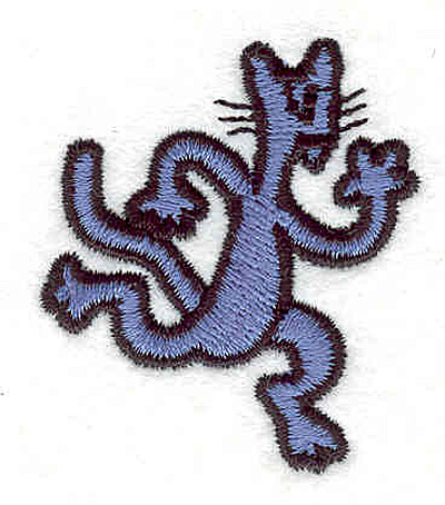 Embroidery Design: Cat running 1.56"w X 1.81"h