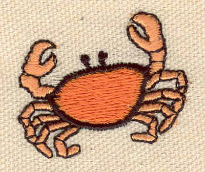Embroidery Design: Crab B 1.50w X 1.30h