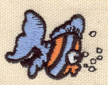 Embroidery Design: Fish 1.60w X 1.20h