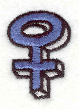 Embroidery Design: Female Symbol1.50w X 1.00h