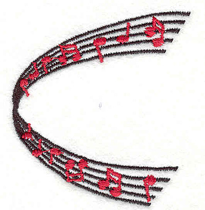 Embroidery Design: Music 2.52" X 2.28"