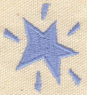 Embroidery Design: Star 1.35w X 1.51h