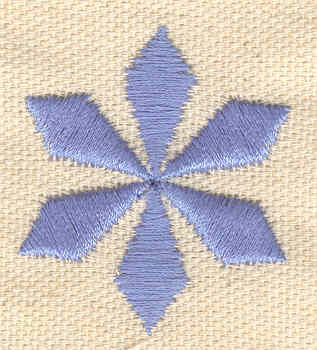 Embroidery Design: Star snowflake 1.35w X 1.56h
