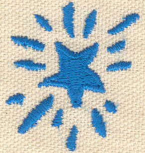 Embroidery Design: Star 1.31w X 1.49h