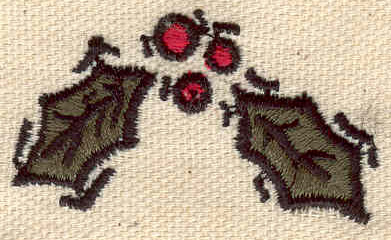 Embroidery Design: Mistletoe 1.84w X 1.02h