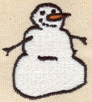 Embroidery Design: Snowman 1.66w X 1.88h